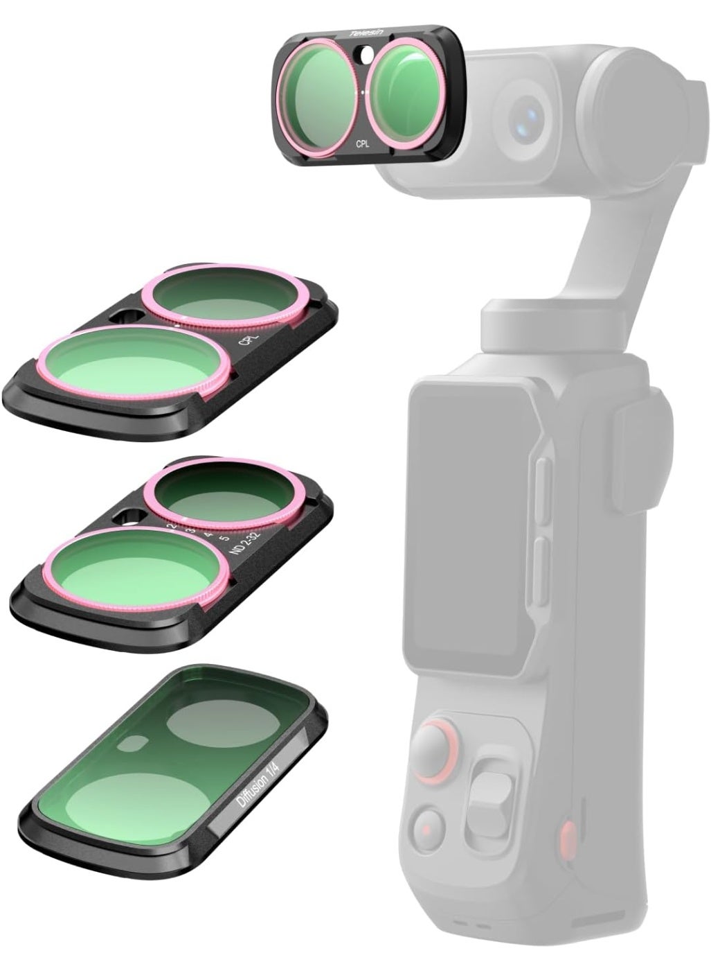 telesin Telesin Cpl + Vnd 2-32 + 1 4 Mist Filter Set For INSTA360 Luna Ultra Z6FF7908D42FEFD72AB4EZ