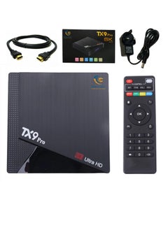 DIGI CORE TX9 Pro 6K UHD Android TV Streaming Device Remote Control With HDMI Cable Google TV Android Supported TV Box Ultra HD 6K TV Box 8GB RAM + 128GB ROM OTT Box 6K Streaming Box Smart Android TV Box  - Image 1