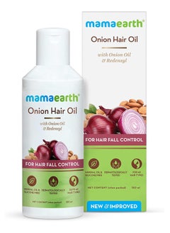 Mamaearth Mamaearth Onion Hair Oil for Hair Growth & Hair Fall Control with Redensyl 150ml  - Image 1