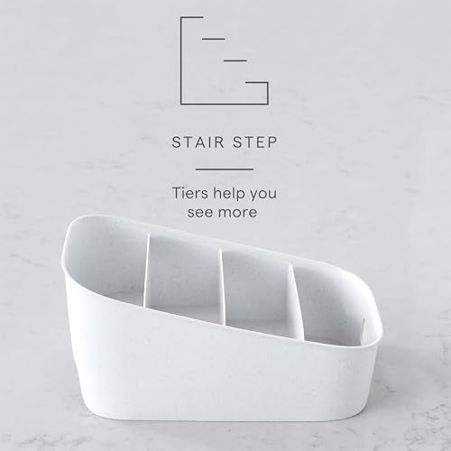 YouCopia منظم حزم YouCopia ShelfBin، سلة مقسمة مرتفعة بأربعة مستويات، حاملة تخزين خالية من BPA لتنظيم المطبخ والمخزن والخزائن، لأكياس الشاي، والأدوية، وأكثر من ذلك - Image 2