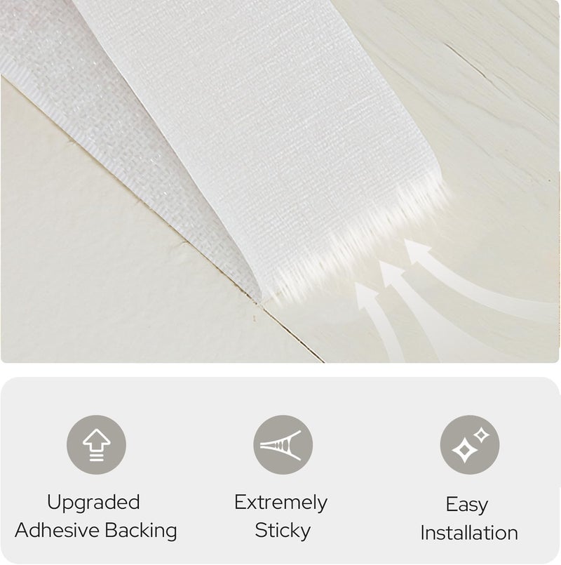 GONNRLY Self Adhesive Curtain No Rod Needed, Blackout Curtains No Drill for Easy Installation, Adhesive Curtains for Window Privacy (Light Beige - W35 Ã— L60 in) - Image 4
