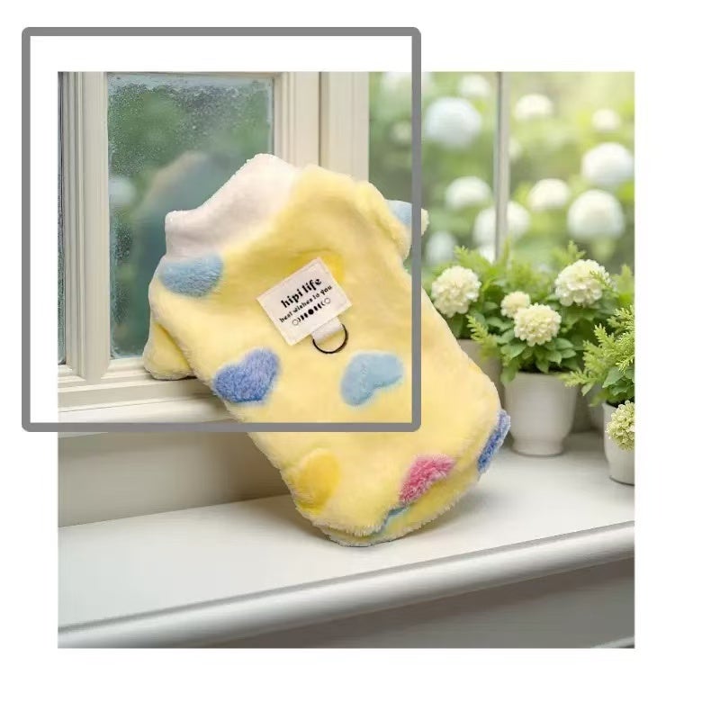 عام ملابس دافئة من الفلانيل صديقة للبشرة للخريف والشتاء للكلاب والقطط، مبطنة بالصوف (للحيوانات الأليفة تحت 8 كجم) - Image 2