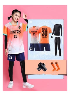 KUYING Children's High Elasticity Tight Fitting Clothing Sports Fitness Set Quick Drying Training Suit 
