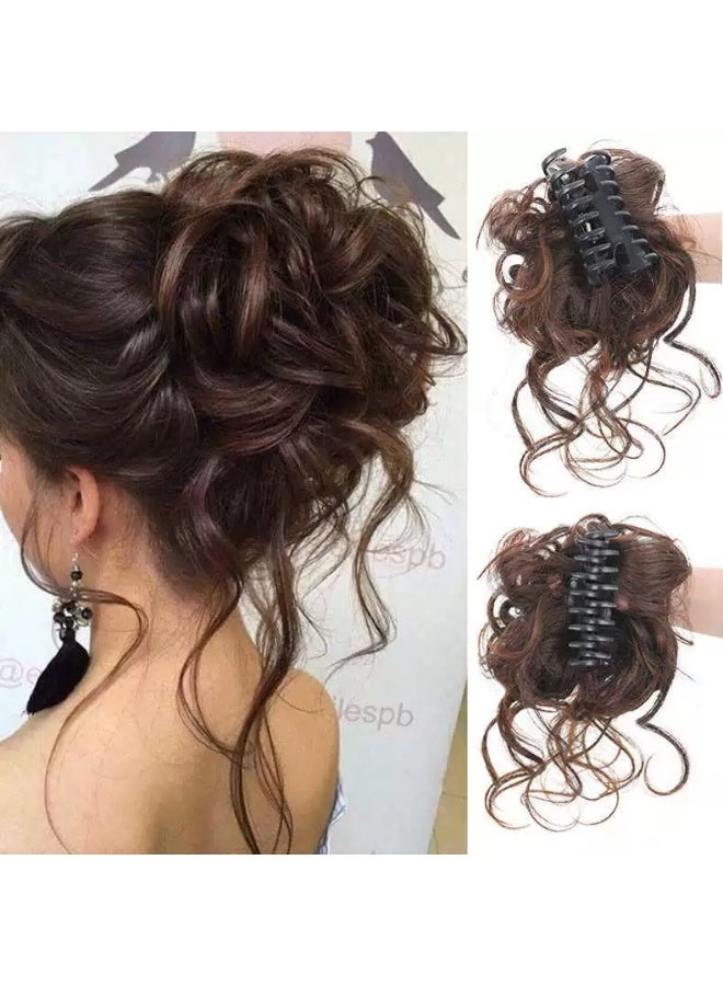 ORiTi Messy Bun Hair Extension with Claw Clip – Natural Fluffy Synthetic Hair Piece for Women – Large Volume Ponytail Bun Wig – Easy to Wear, Adjustable, Elegant for Daily Wear, Party, Cosplay - Image 1