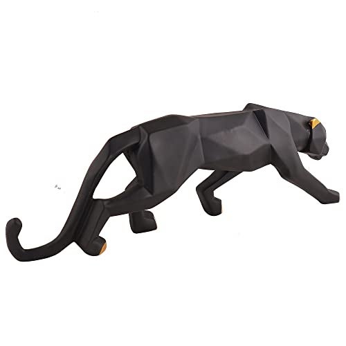 ZART Geometric Jaguar Showpiece for Home Decor Item | Black Panther Showpiece | Cheetah Showpiece for Office Table Decorative Item | Jagaur Statue for Living Room Decorative Animal Showpiece - Image 5