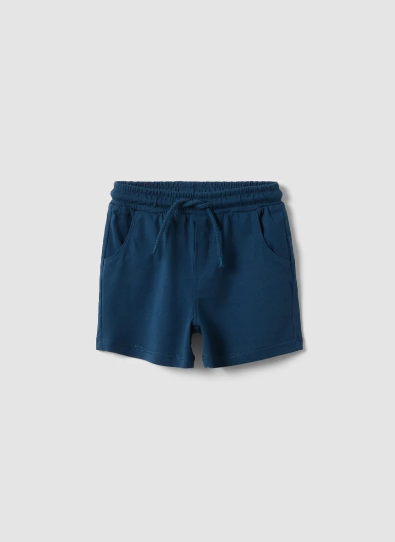 او في اس OVS Blue Pure Cotton Boysâ€™ Shorts, Regular Fit