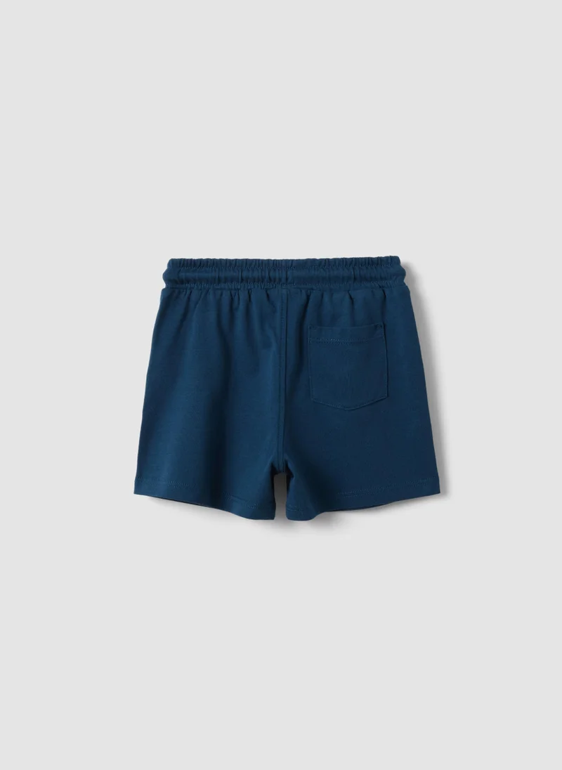 او في اس OVS Blue Pure Cotton Boysâ€™ Shorts, Regular Fit