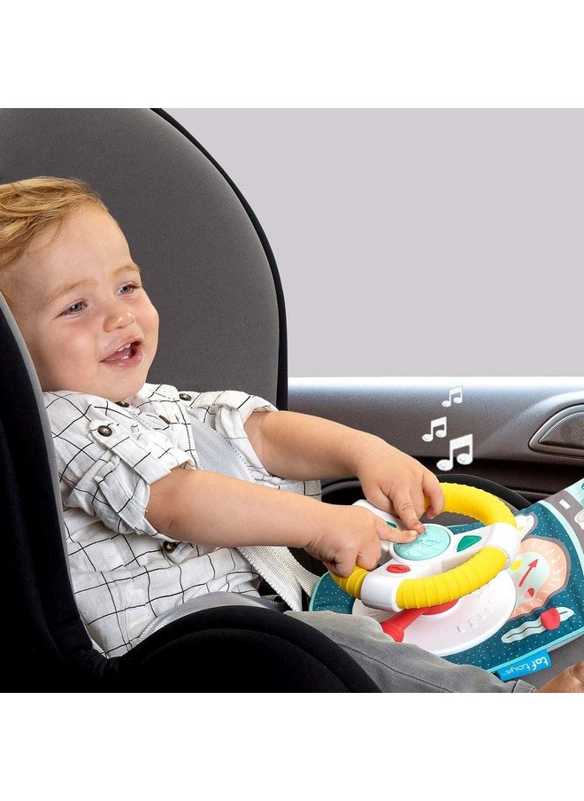 Taf Toys Baby Car Seat Toys for Infants with Mirror, Carseat Toys Steering Wheel with Music Lights & Driving Sounds Car Seat Toy for Babies 6 to 12 Months  - Image 3