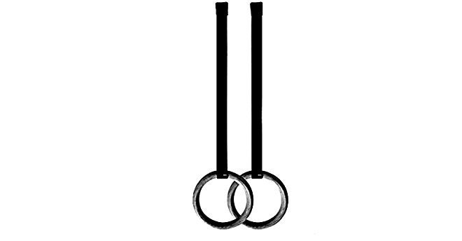 Cougar Suspension Gymnastic Rings, Olympic Gym Rings with Heavy Duty Adjustable Straps for Gym, Cross Training, Strength Training, Pull Ups and Dips for Men/Women - Image 1