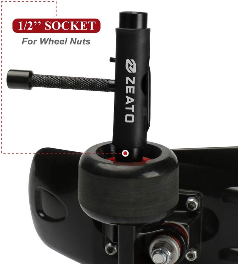 Zeato All-in-One Skate Tools Multi-Function Portable Skateboard T Tool Accessory with T-Type Allen Key and L-Type Phillips Head Wrench Screwdriver - Image 4