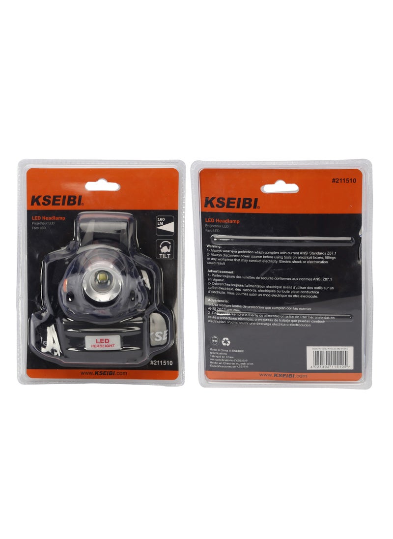 KSEIBI Rechargeable Led Headlamp, Headlight 160 Lumens Super Bright, Rechargeable Battery Include, Head Lamp for for Outdoor Running, Hunting, Hiking, Camping Gear, Fishing, Cycling Headlight.  - Image 5