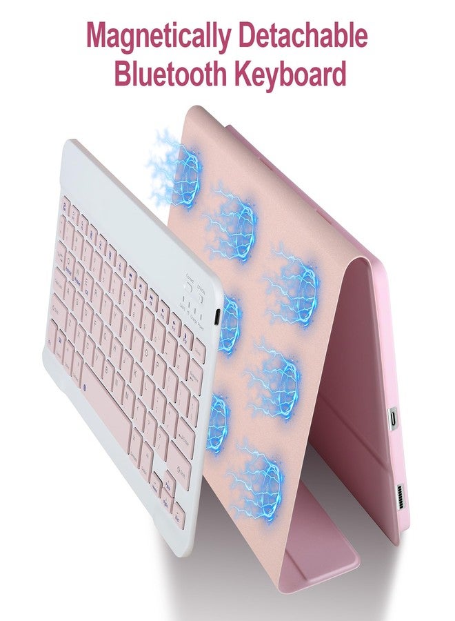 APHBZGE Keyboard Case for Samsung Galaxy S6 Lite 10.4" 2022/2020,Case with Keyboard for Samsung S6 lite with S Pen Holder,Detachable Wireless Bluetooth Keyboard for Galaxy S6 Lite 10.4" Auto Wake/Sleep,Pink - Image 5