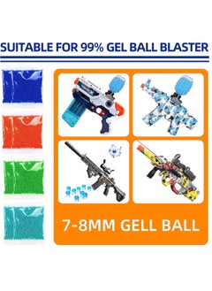 Generic Water Balls Beads Refill Ammo (7-8 mm,1 Pack,12000 Pieces Per Pack),Gel Splater Ball Blaster Bullets Made of Non-Toxic Eco Friendly Water Ball Compatible with Splatter Gall Gun  - Image 3