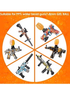 Generic Water Balls Beads Refill Ammo (7-8 mm,1 Pack,12000 Pieces Per Pack),Gel Splater Ball Blaster Bullets Made of Non-Toxic Eco Friendly Water Ball Compatible with Splatter Gall Gun  - Image 4