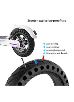 Arabest Electric Scooter Replacement Tires, Rubber Solid Wheel Honeycomb Tire Grip/Friction Non-Slip Tire Tubeless e Scooter Accessories for Xiaomi 8.5 x2 M365/Pro Electric Scooter (2 Pcs 8.5 inch)  - Image 4