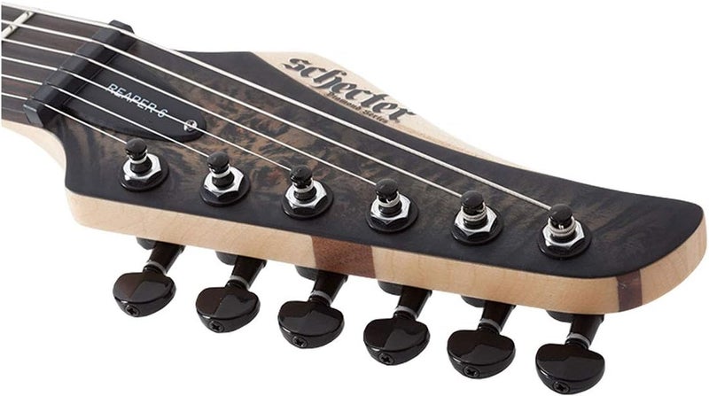 Schecter Reaper-6 Satin Charcoal Burst Electric Guitar - Image 5