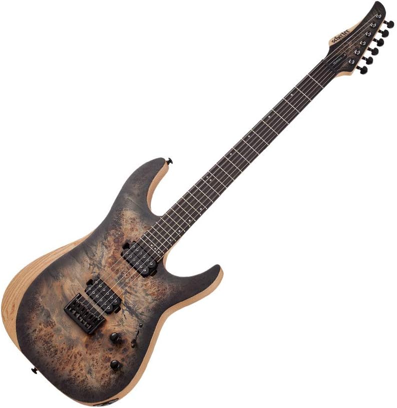 Schecter Reaper-6 Satin Charcoal Burst Electric Guitar - Image 1