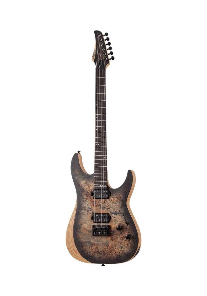 Schecter Reaper-6 Satin Charcoal Burst Electric Guitar - Image 2