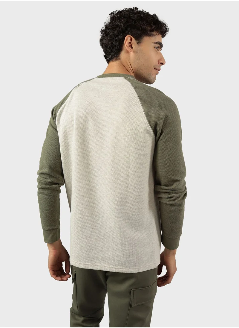 American Eagle Graphic Print Thermal T-Shirt