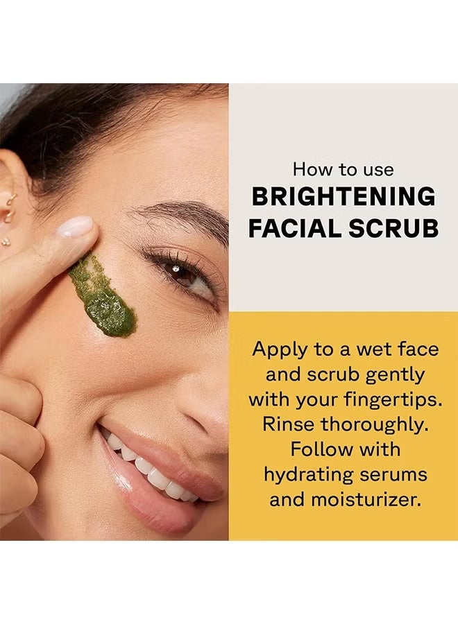 Acure Brightening Facial Scrub Duo Pack - 4 Fl Oz Each - 2 Pack - All Skin Types, Sea Kelp & French Green Clay - Softens, Detoxifies and Cleanses - Image 3