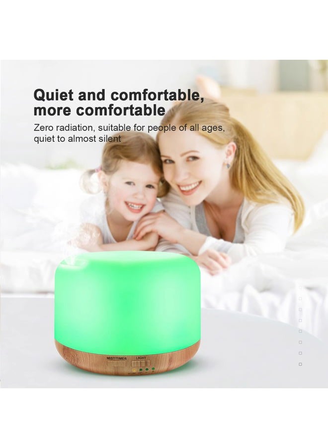 Marchred 300ML Essential Oil Diffuser, Remote Control Ultrasonic Aromatherapy Oil Diffusers Cool Mist Humidifier, Waterless Auto-Off and 7 LED Light Colors for Bedroom, Yoga, SPA, Baby - Image 2