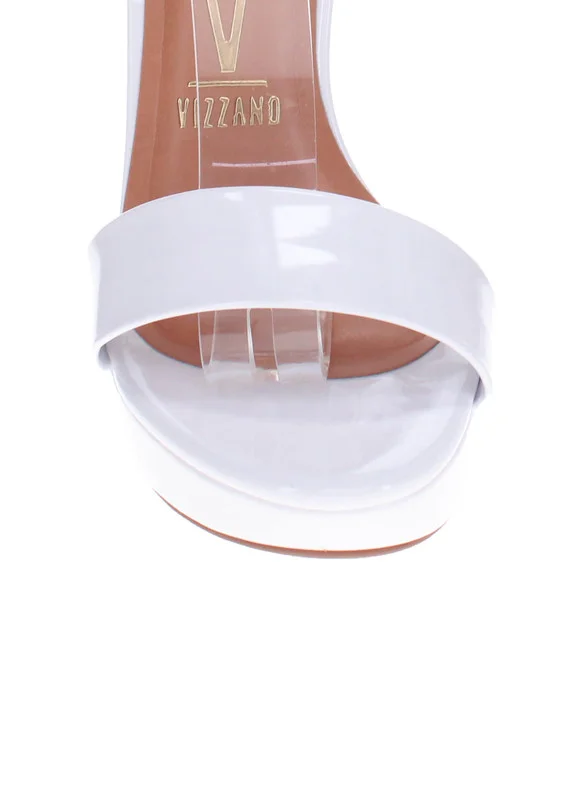 VIZZANO Vizzano Ladies High Heel Sandals White 99 | Made In Brazil