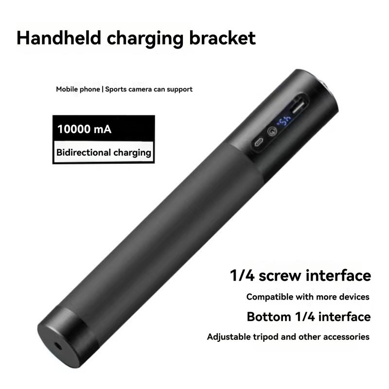 Camera Grip: 10000mAh Power Bank - 18W Fast Charging Dual Ports, Anti-slip Anti-freezing Silicon Coating for Vlogging, Live Streaming Extended Photo Video Sessions - Image 3