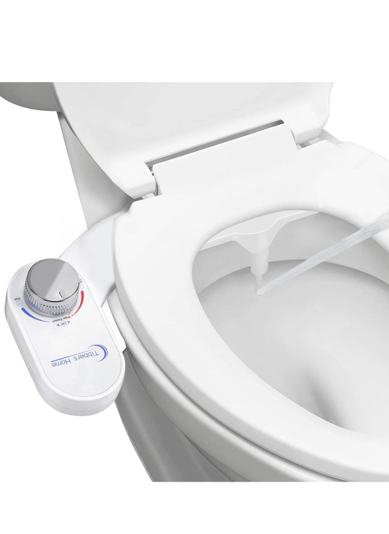 Bidet, Bidet Attachment for Toilet, Non-Electric Fresh Water Bidet with Self-Cleaning Nozzle, Easy Home Installation