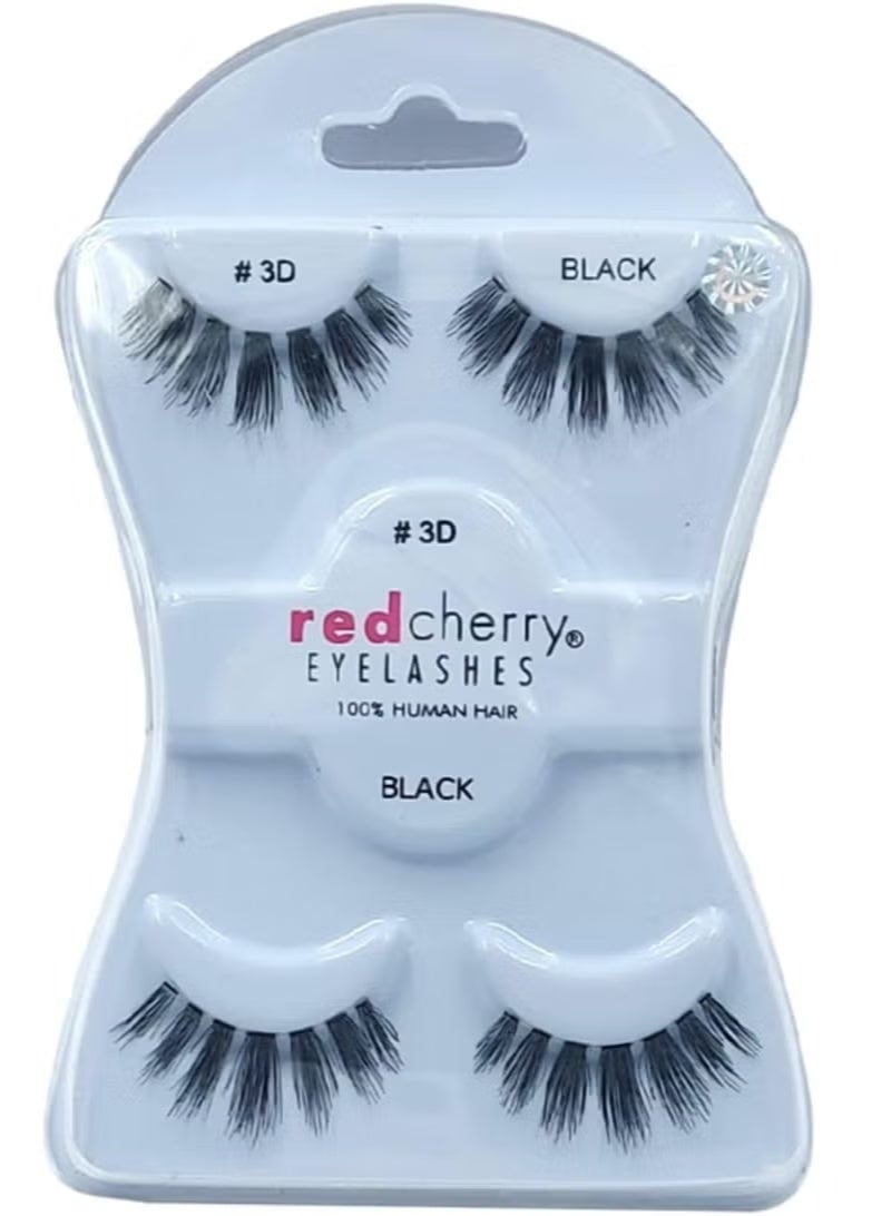 رموش صناعية من ريد شيري، زوجان، رموش ثلاثية الأبعاد رقم