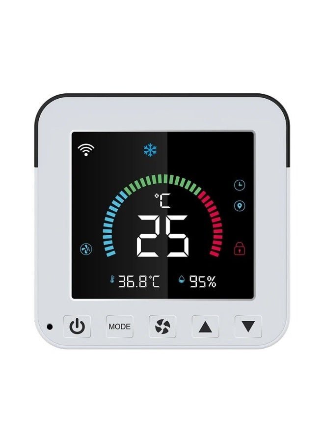 Universal Smart Thermostat for Remote Control of Air Conditioner with Color Backlight LCD Display and Temperature and Humidity - Image 2