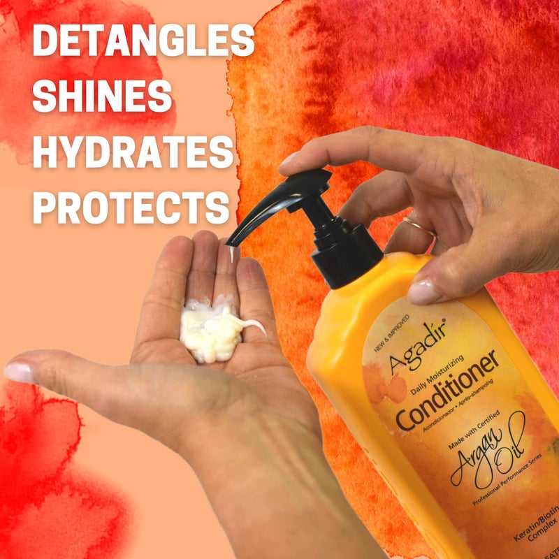 Agadir Argan Oil Daily Moisturizing Conditioner 12.4 Fl.OZ (Pack of 1) - Image 3