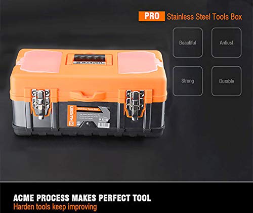 Harden Professional Stainless-Steel and ABS Tools Box with Removable Top Organizer Tray (40x19x18.5 cm) 520226 - Image 5