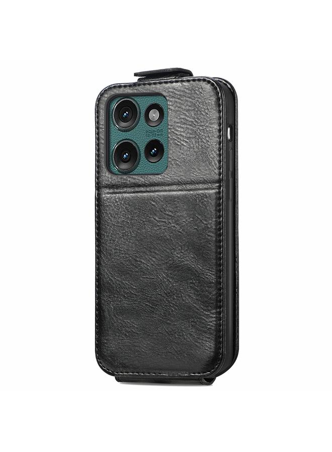 S-TOP Case For Motorola Edge 2024 Zipper Wallet Vertical Flip Leather Phone Case - Image 3