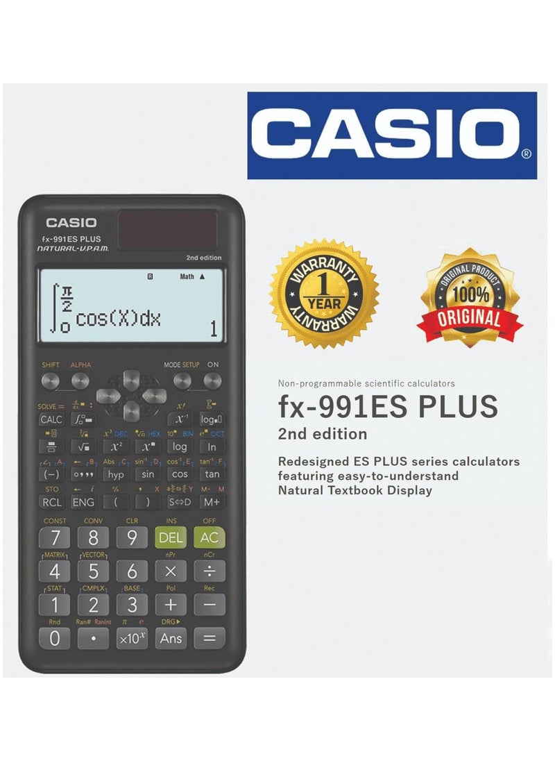 CASIO - Casio Scientific Calculator fx-991ES Plus-2 (2nd edition) - Image 1
