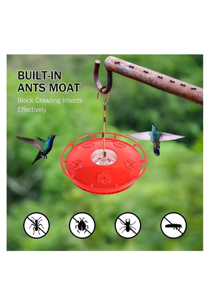 Generic - Hummingbird Feeder for Outdoors Hand Blown Glass Hummingbird Feeder Leak Proof Hummer Bird Feeder for Outside Window Easy to Clean and Fill Hanger Upgraded Leak Bird Feeder - Image 1