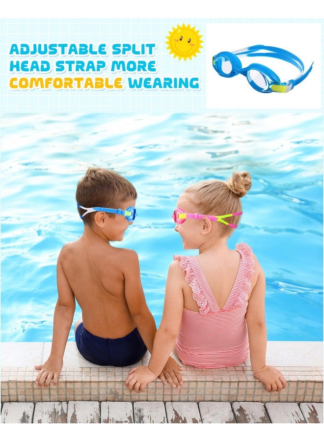 Hoteam Swim Goggles For Kids 4 9 Wide Vision Swimming Goggles Anti Fog Pool Goggles With Cases Boys Girls (24 Pairs) - Image 4