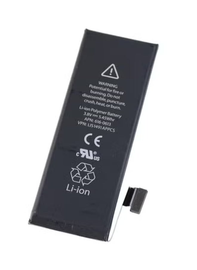 ELTRAZONE - Internal Replacement Battery for Apple iPhone 5 – Black Lithium-Ion Battery with High Capacity | Durable & Safe Battery for iPhone 5 | Easy DIY Installation Kit Included | Restore Your Phone’s Battery Life and Performance Quickly - Image 1