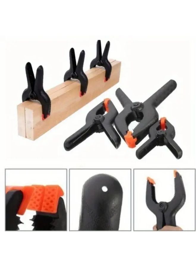 10pcs Black Plastic Spring Clamps for DIY Woodworking Workbench Home Projects - Image 5