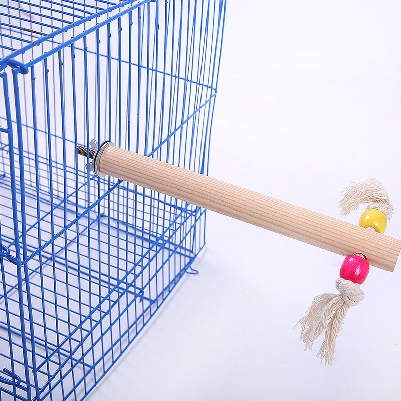 Wooden Parrot Swing Stand Ladder Set Natural Wood Birdcage Accessory for Parakeets - Image 5