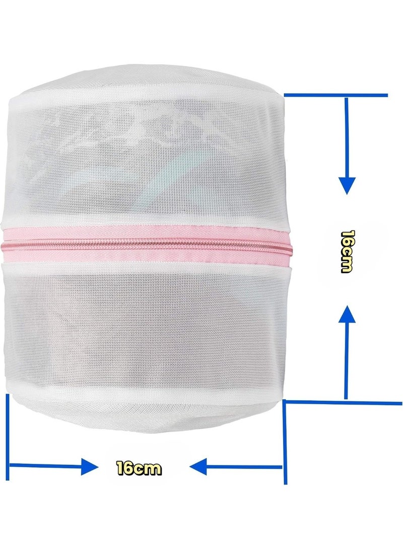 Premium Bra Lingerie Wash Bags 3 Pack, 16cmx16cm , Double Layered Mesh with Rigid Frame - Image 2