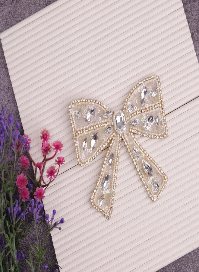 Cart Log CartLog Bow Hair Clips for Girls & Women - Trendy Hair Bows, Aesthetic Hair Accessories, Cute Alligator Clip Bows for Thick & Thin Hair (Design 4) - Image 2