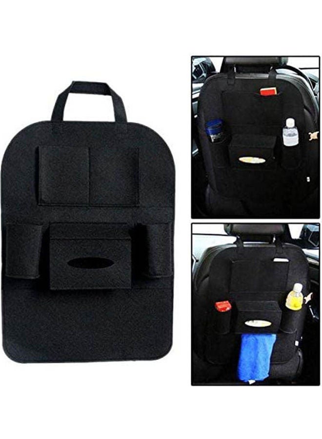 NIBEMINENT Pu Leather Car Back Nseat Organizer Holder Multi Purpose Pockets Travel Storage Hanging Bag Baby Kid Seat - Image 2