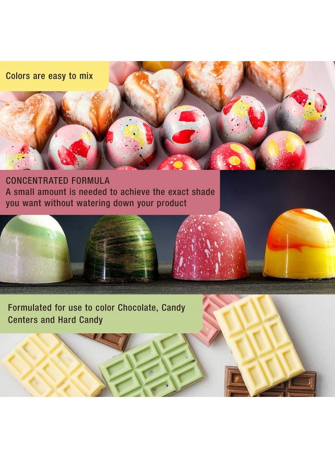 U.S. Cake Supply U.S. Cake Supply Large 2-Ounce Bottles Of Each Liquid Candy Food Color 8 Bottle Kit With Mixing Wheel For Chocolate And Candy Coloring  - Image 1