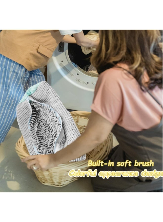 Polyester Shoe Washing Machine Bag with Zipper - Reusable Laundry Shoe Bag for Washer Dryer - 360° Deep Cleaning, Fits All Shoe Sizes, for Sneakers, Socks & Toys - Yellow - Image 4