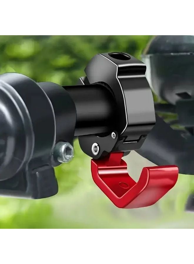 Red Universal No Drill Front Hook For Electric Bike Bicycle Motorcycle Helmet - Image 4