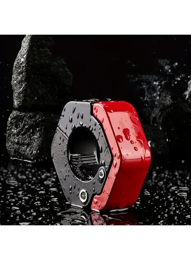 Red Universal No Drill Front Hook For Electric Bike Bicycle Motorcycle Helmet - Image 2