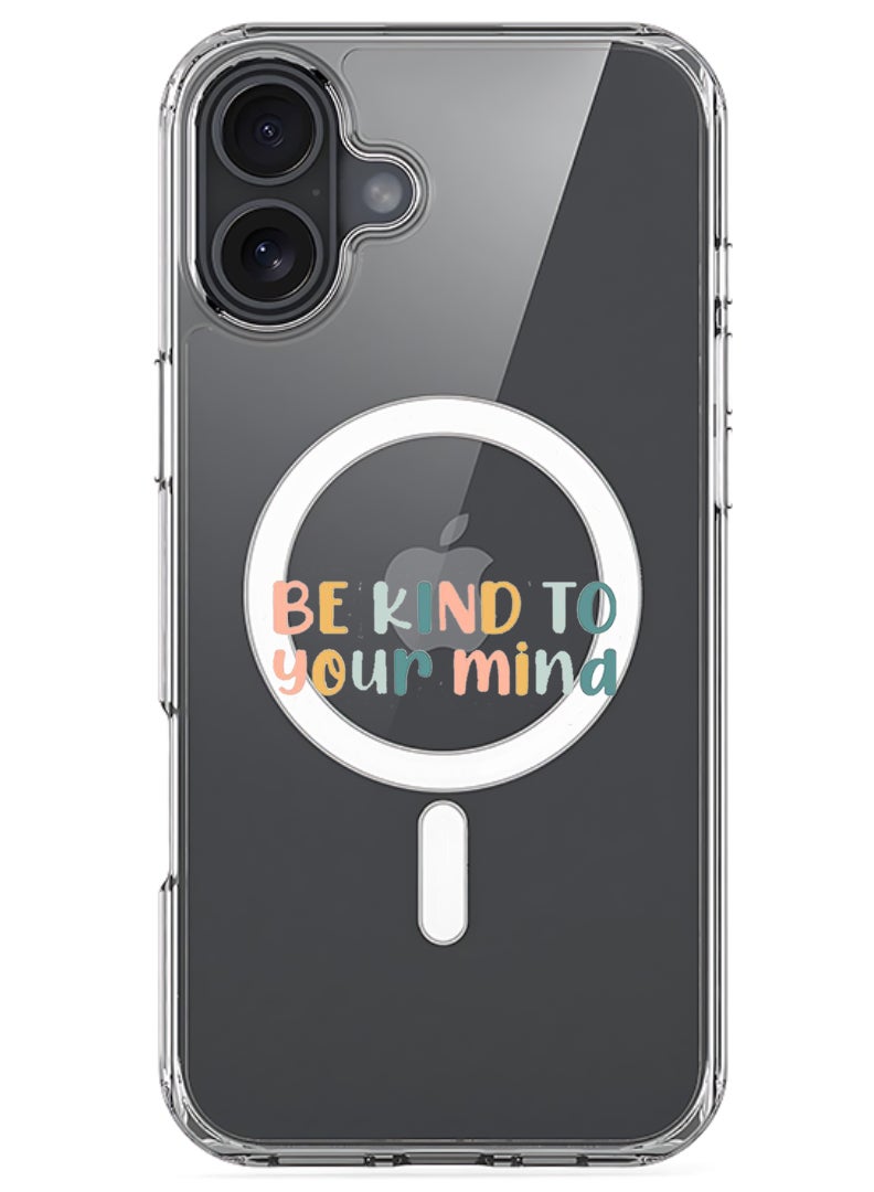 Theodor Magnetic Case for Apple iPhone 17 Compatible with MagSafe Wireless Charging, Shockproof Phone Bumper Cover - Be kind - Image 1