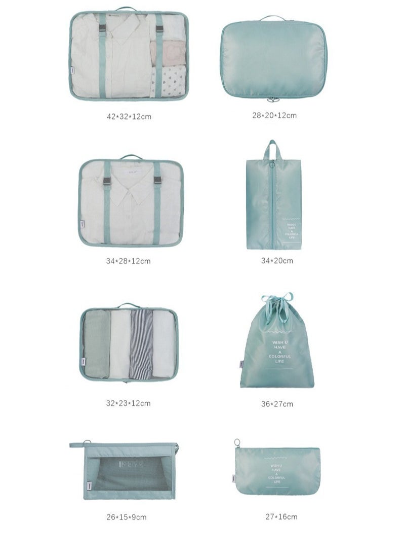 Generic 8-piece travel organizer luggage set suitable for digital toiletries and cosmetics storage bags, suitable for clothes, shoes, suitcases and travel bags  - Image 4