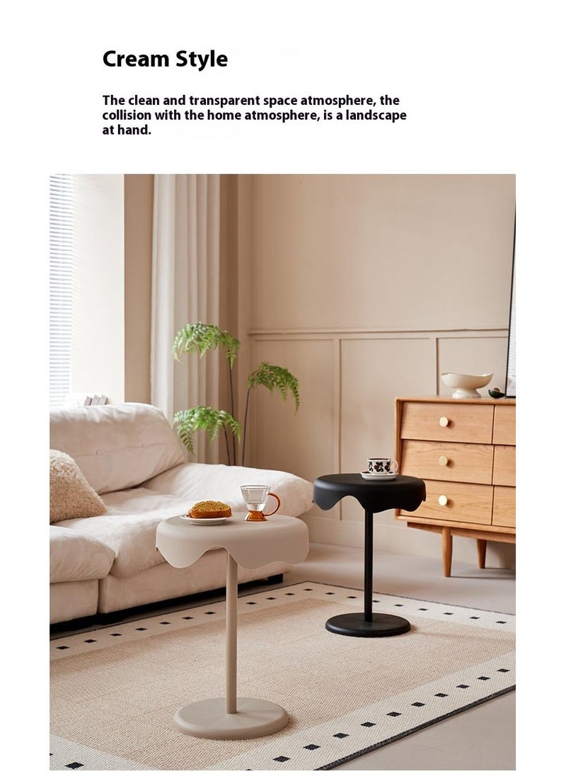 Bluejw - Home Side Tables For Small Spaces Sofa Side Table Small Coffee Table Movable Waterproof End Tables For Living Room Bedroom Balcony Office Ice Cream Shelf - Image 1
