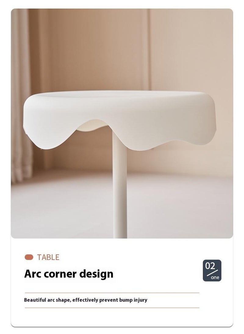 Bluejw - Home Side Tables For Small Spaces Sofa Side Table Small Coffee Table Movable Waterproof End Tables For Living Room Bedroom Balcony Office Ice Cream Shelf - Image 1